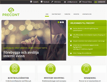 Tablet Screenshot of precont.se